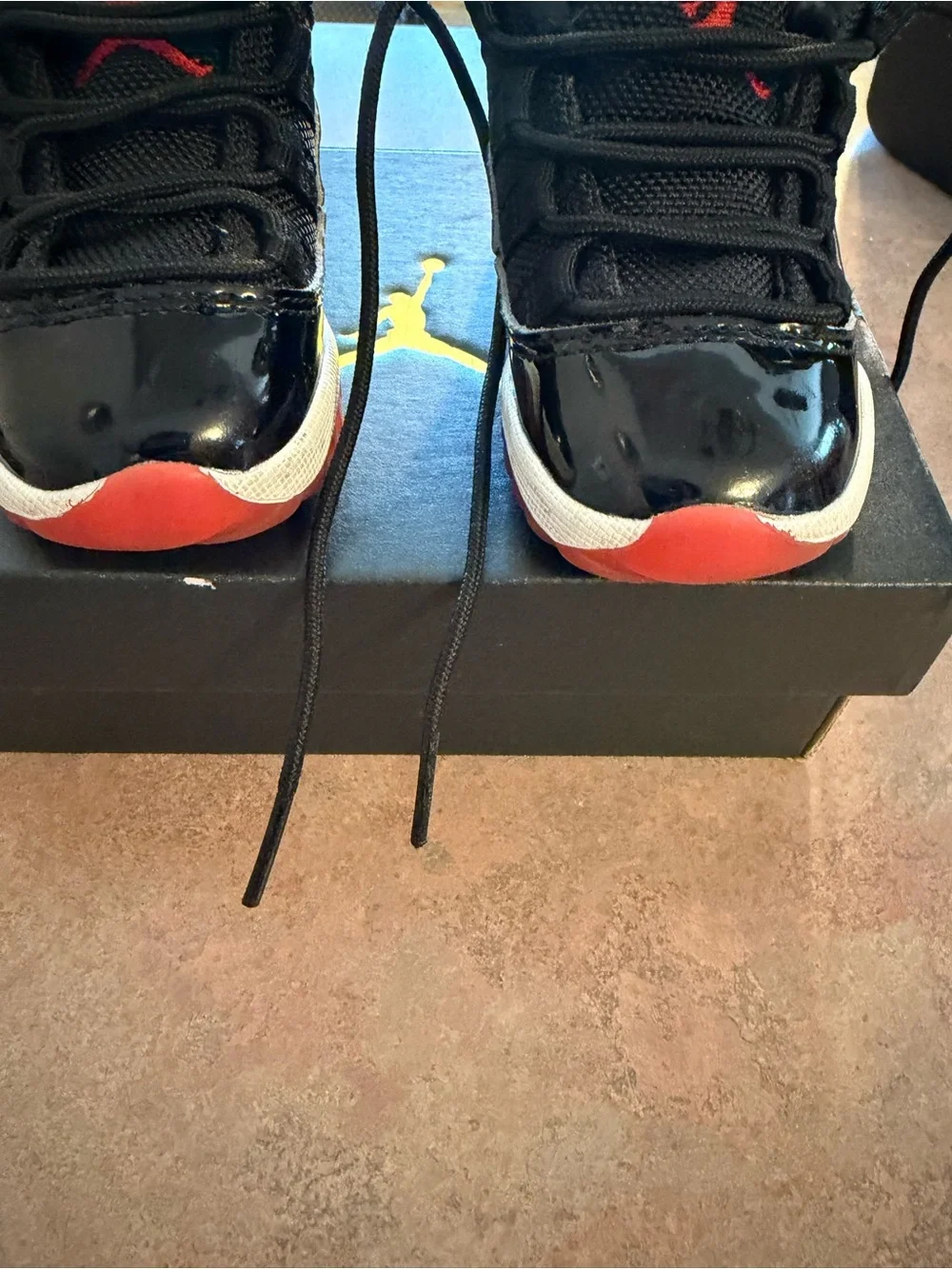 Jordan Toddler Black, White & Red Retro Low-Top Sneakers